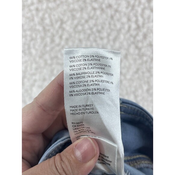 We The Free Pants Women's Size XS Blue In My Feelings Cropped Slim Flare Boho - Picture 11 of 11